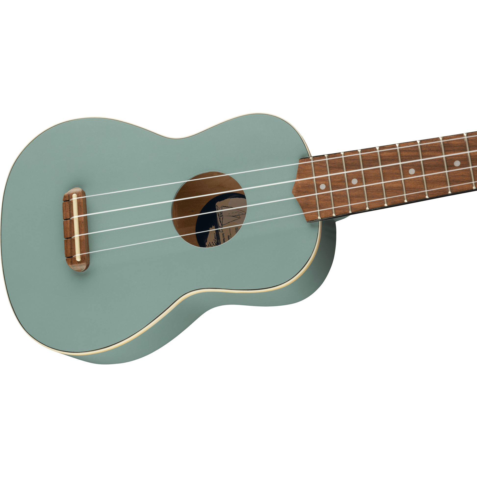 Fender Venice Soprano Ukulele, Walnut Fingerboard | Sonic Gray