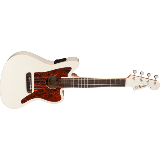 Fender Fullerton Jazzmaster Ukulele in Olympic White