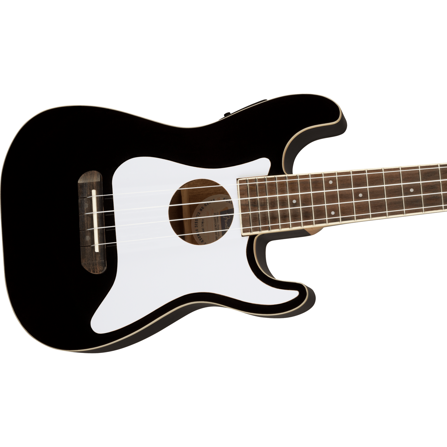 Fender Fullerton Stratocaster Ukulele in Black