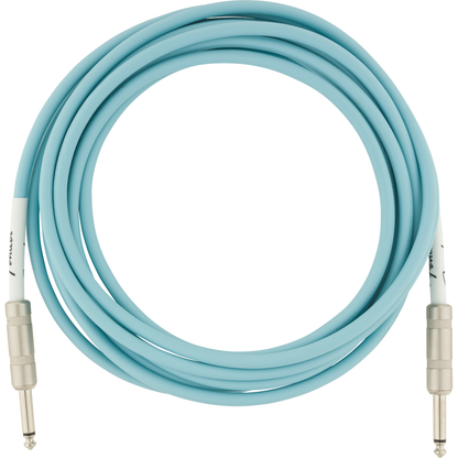 ​Fender Original Series 3m Instrument Cable | Daphne Blue, Straight/ Straight Jack