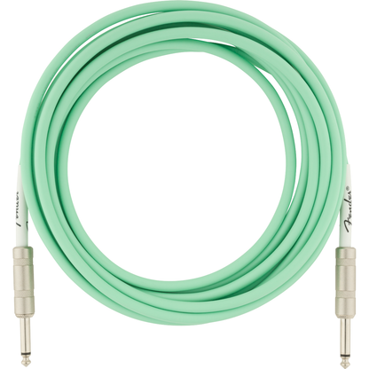 ​Fender Original Series 4.5m Instrument Cable | Surf Green, Straight/ Straight Jack