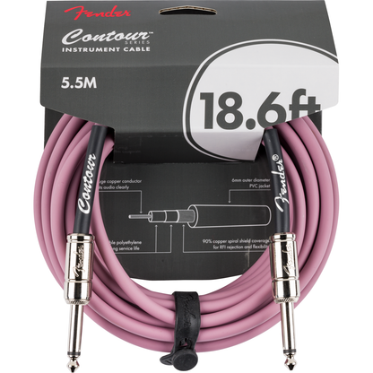 Fender Contour Series Instrument Cable 5.5m | Burgundy Mist