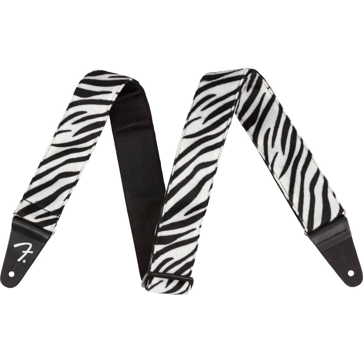 Wild Animal Print Strap by Fender | Polyester instrument strap | Adjustable Length | Zebra Print