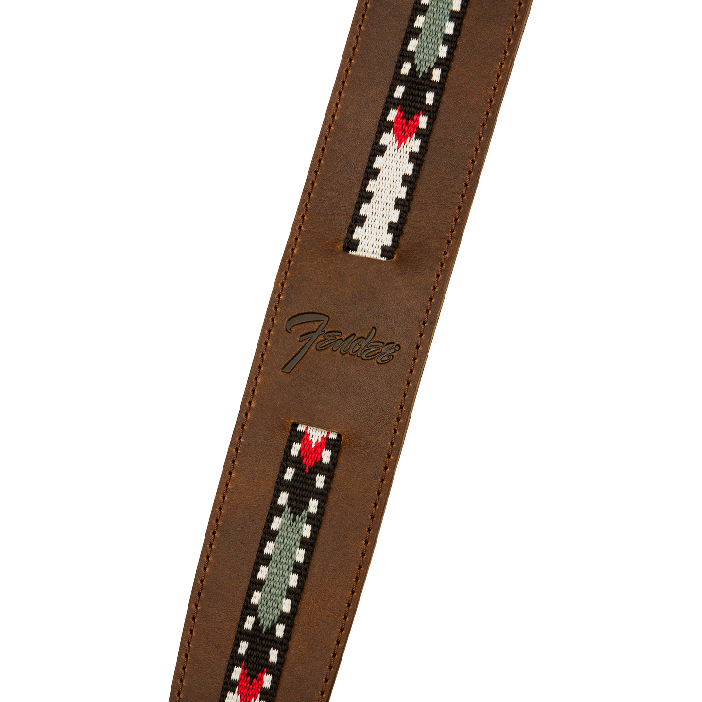 Fender Paramount Leather Strap for Acoustic Guitar | Brown
