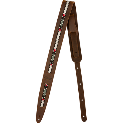 Fender Paramount Leather Strap for Acoustic Guitar | Brown
