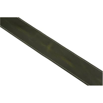 Fender Broken-in Leather Strap, Adjustable Length | Green | 2.5" Wide