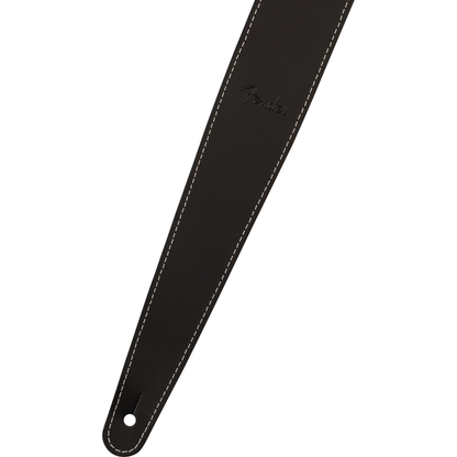 Fender Essentials Leather Strap for Guitar and Bass | Black
