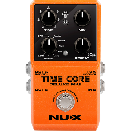 NUX | Time Core Deluxe MKII | Delay & Looper Pedal Effect | 7 Different Types And a Phrase​