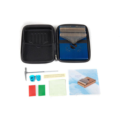 PURE GEWA Acoustic KALIMBA / Mbira / Thumb piano | 21 keys | Beetle | F835552 | Blue