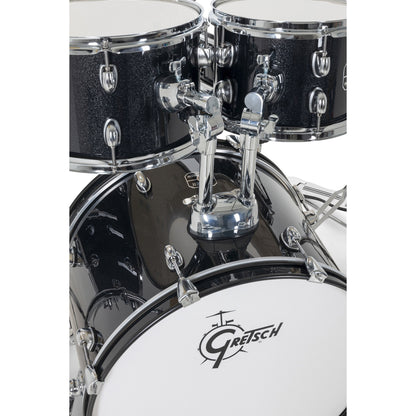 Gretsch Renegade Acoustic Drum Set | 10” and 12” Toms, 14” Floor Tom, 20” Kick Drum, 14” Snare Drum | Black Mist
