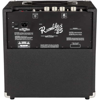 Fender Rumble 25 V3 Bass Amp | Built in Overdrive | EQ Controls | Aux in and Headphone Out