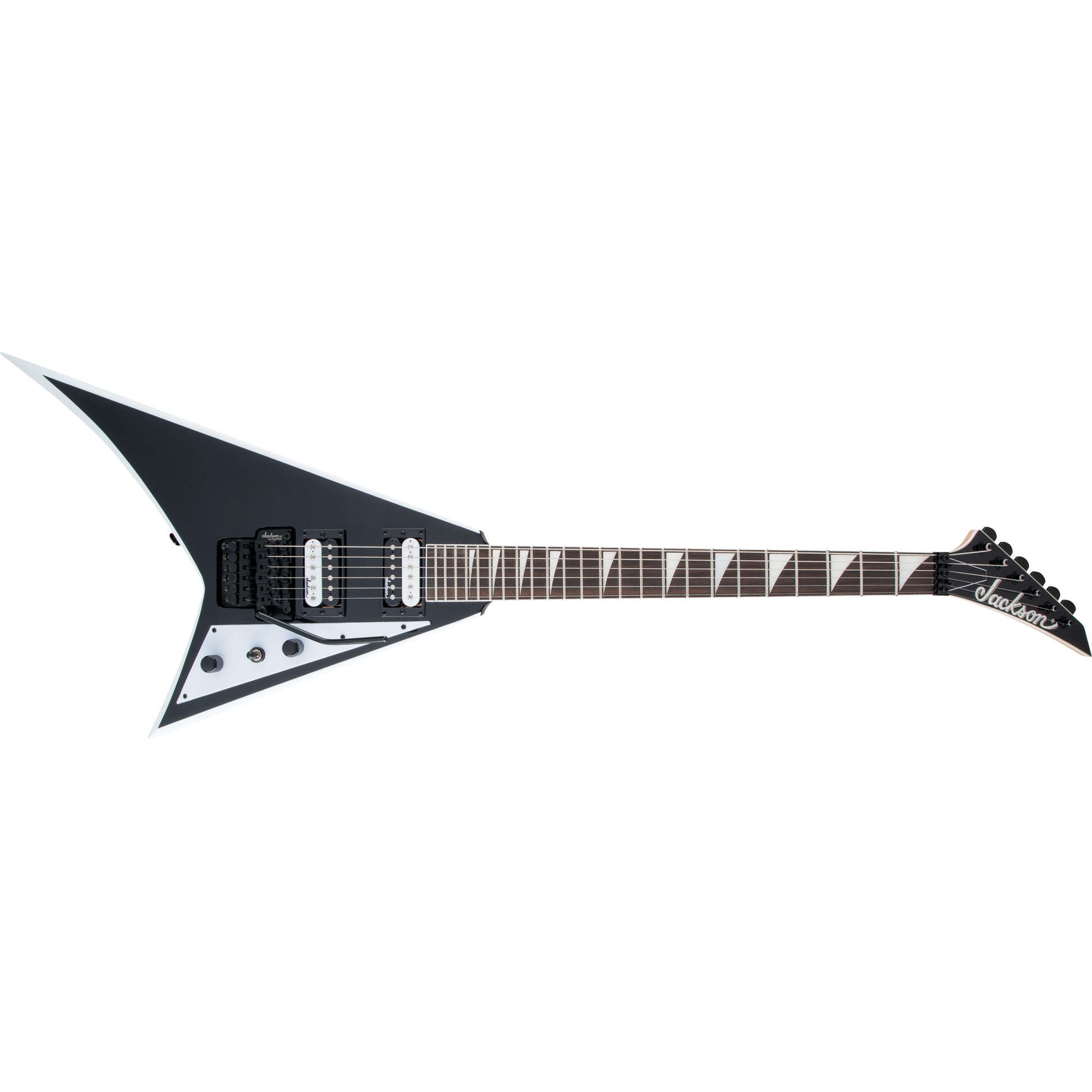 Jackson JS32 Rhoads Electric Guitar | Amaranth Fingerboard | Black with White Bevels