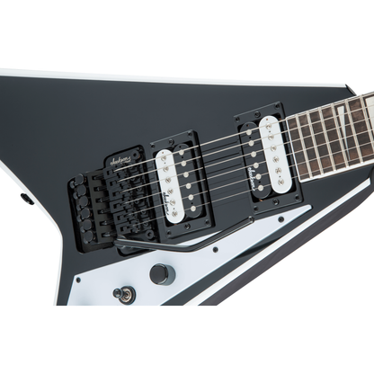 Jackson JS32 Rhoads Electric Guitar | Amaranth Fingerboard | Black with White Bevels