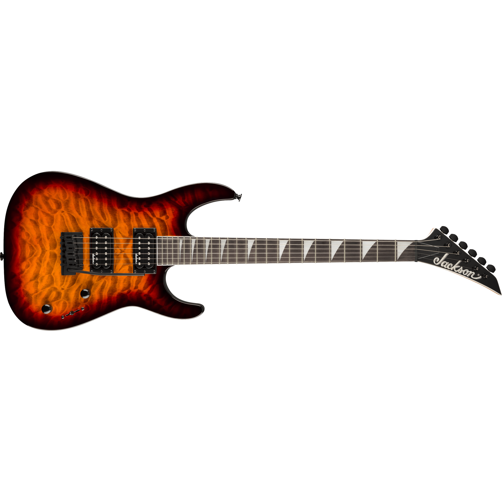 Jackson JS20 DKQ 2PT Dinky Electric Guitar | Amaranth Fingerboard | Transparent Tobacco Burst