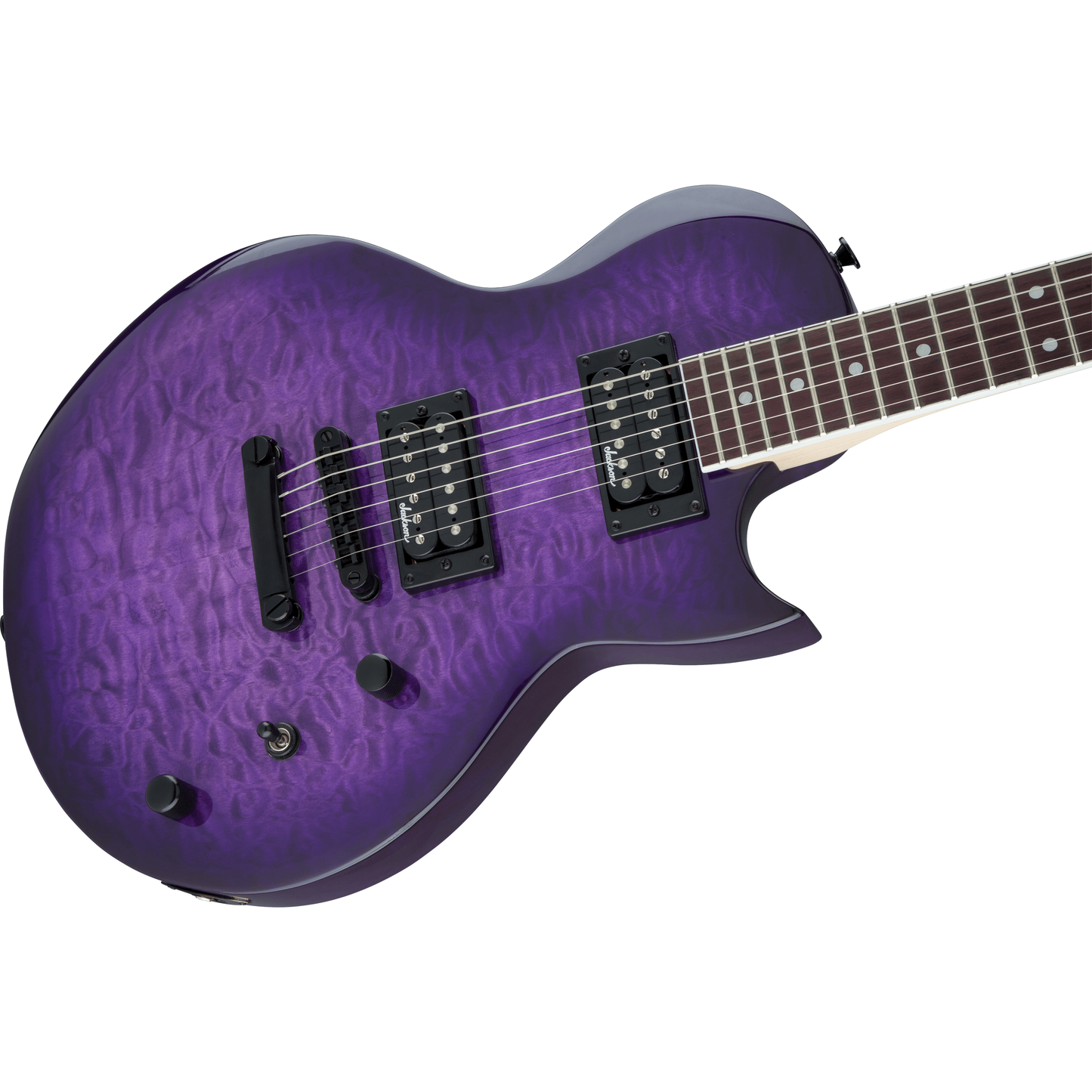 Jackson JS22Q Monarkh SC Electric Guitar | Amaranth Fingerboard | Transparent Purple Burst