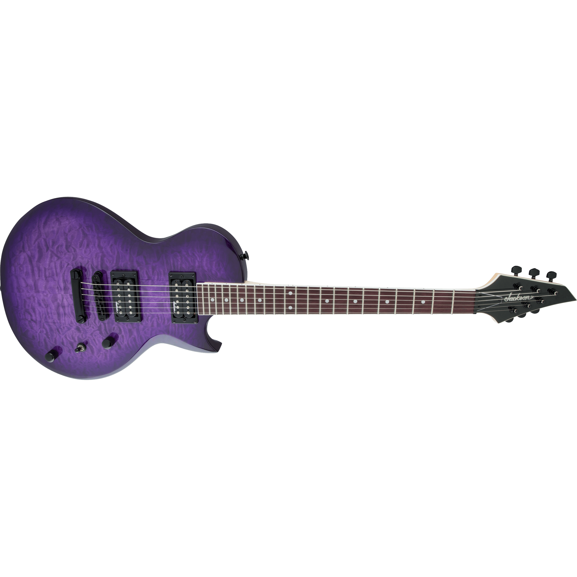 Jackson JS22Q Monarkh SC Electric Guitar | Amaranth Fingerboard | Transparent Purple Burst