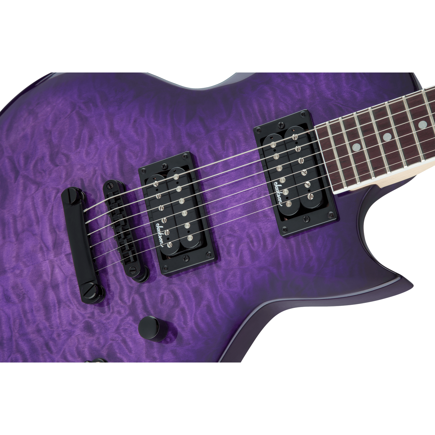 Jackson JS22Q Monarkh SC Electric Guitar | Amaranth Fingerboard | Transparent Purple Burst