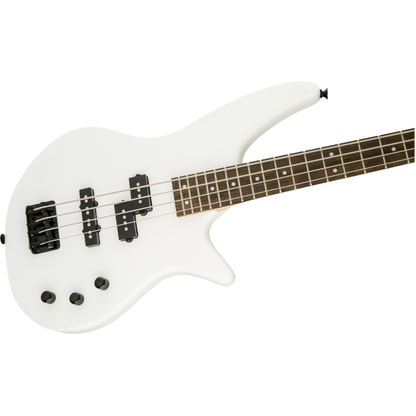 Jackson JS Series Spectra Bass Guitar JS2 in Snow White | 24 Frets | Active or Passive Pickup Selector