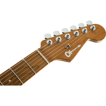 Charvel® Pro-Mod DK24 HH 2PT CM Electric Guitar | Matte Blue Frost | Alder Body | Caramelized Maple Fingerboard | Gotoh Tremolo