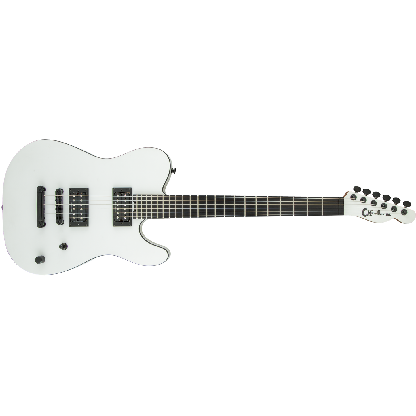 Electric Guitar Charvel® Joe Duplantier Signature Pro-Mod San Dimas® Style 2 HH, Ebony Fingerboard, Satin White