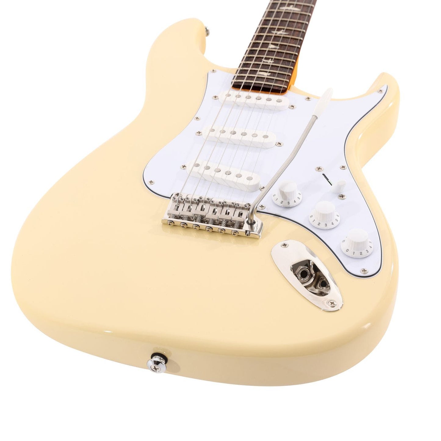 PRS SE Silver Sky Electric Guitar | Moon White | Maple Neck | Rosewood Fingerboard | 3 Single-coil Pickups | J2R3J
