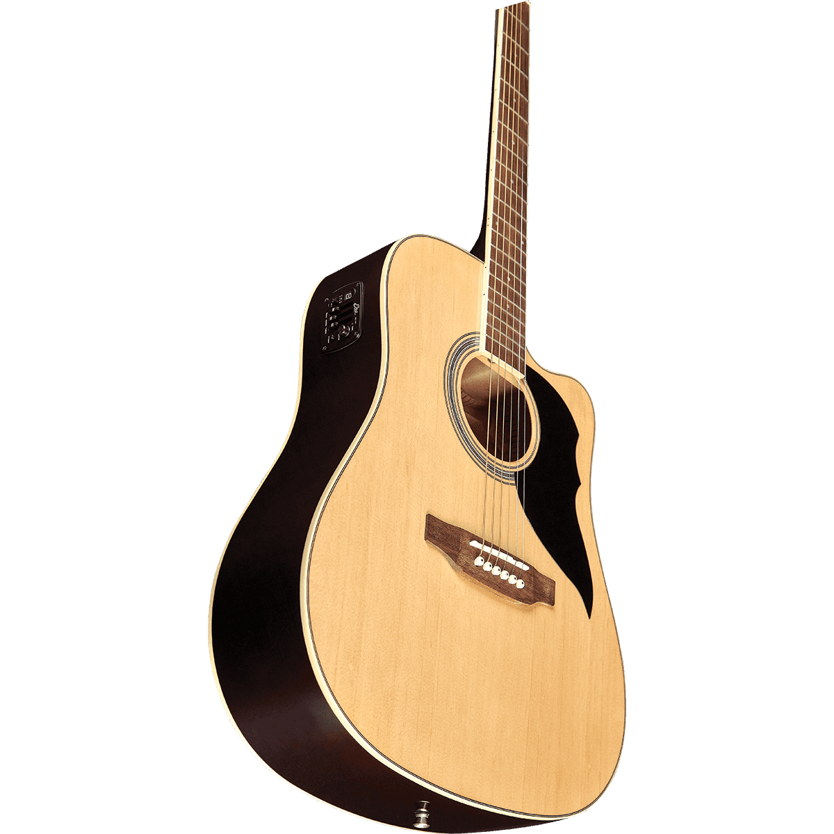 Ranger Cutaway Natural EQ by Eko Guitars | Dreadnought, Electro Acoustic Guitar