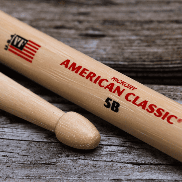 American Classic 5B Drumsticks Pair by Vic Firth | Hickory