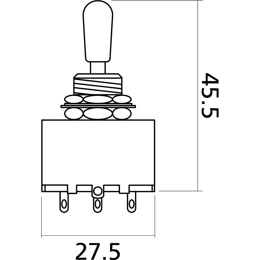 Switch | Les Paul Type | White | By Yellow Parts | ADI EZ1180W