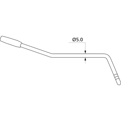 Tremolo Arm | Chrome | By Yellow Parts | ADI EZ1360C