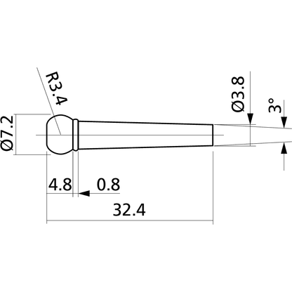 Bridge Pins | Black | 6 pcs | By Yellow Parts | ADI EZ1410B