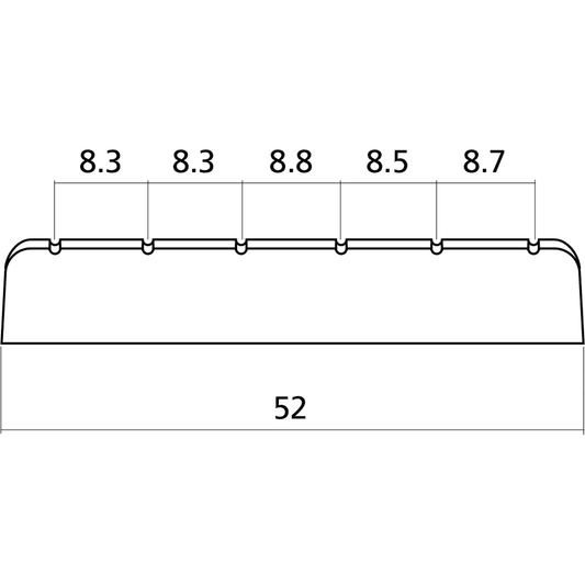 Nut For Classic Guitar | Ivory | By Yellow Parts | ADI EZ1450