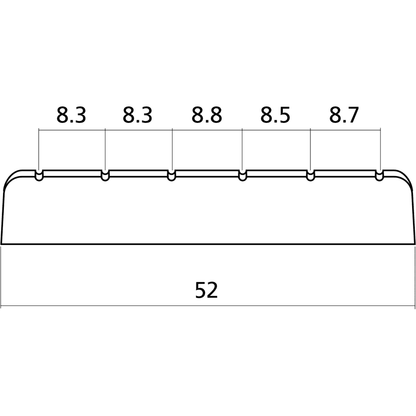 Nut For Classic Guitar | Ivory | By Yellow Parts | ADI EZ1450