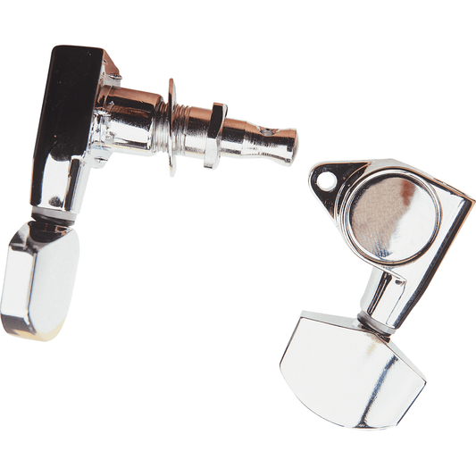 Machine heads, chrome 3+3 by Yellow Parts