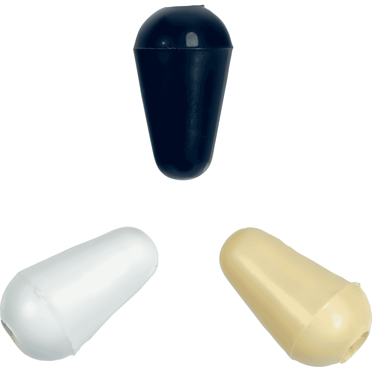 Knobs | Stratocaster Type | 3 pcs | By Yellow Parts | ADI EZ2230