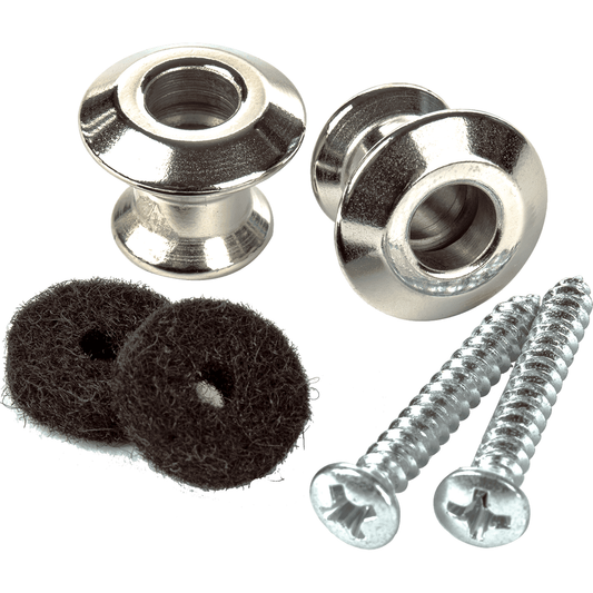 Straplok Dual Design by Dunlop |  Nickel | Set of 2