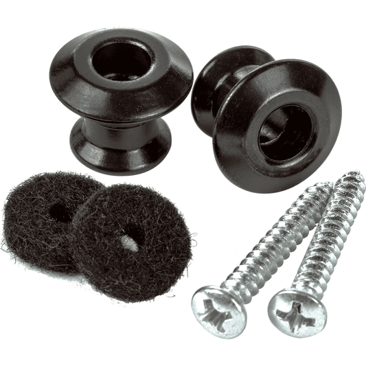 Straplok Dual Design by Dunlop | Black | Set of 2