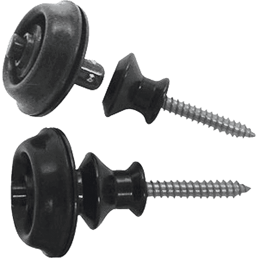 Straplok Dual Design by Dunlop | Black | Set of 2