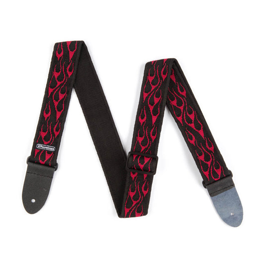 ​Dunlop Jacquard Guitar / Bass Strap Flambe Red | ADU D38-11RD