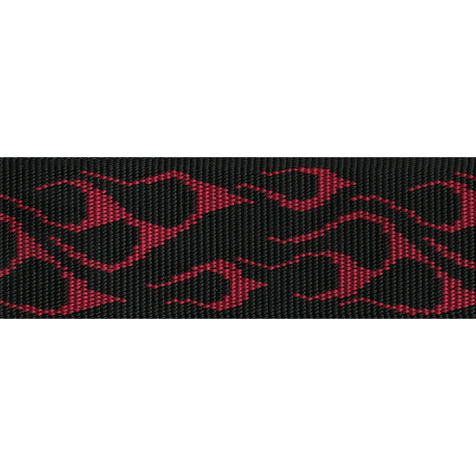 ​Dunlop Jacquard Guitar / Bass Strap Flambe Red | ADU D38-11RD