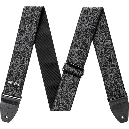 Dunlop Jacquard Guitar Strap Black Thistle