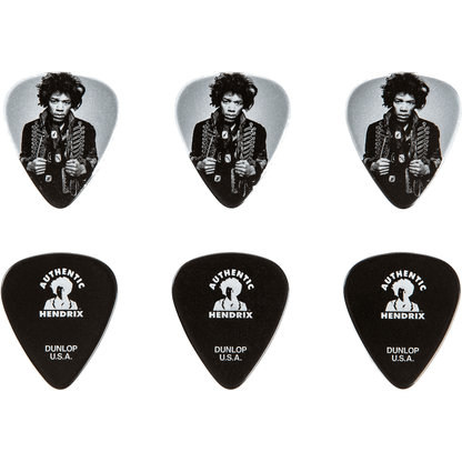 Jimi Hendrix Mankowitz  Pick Tin by Dunlop | 6 Plectrums in Collectors Tin | ADU JHCT14H