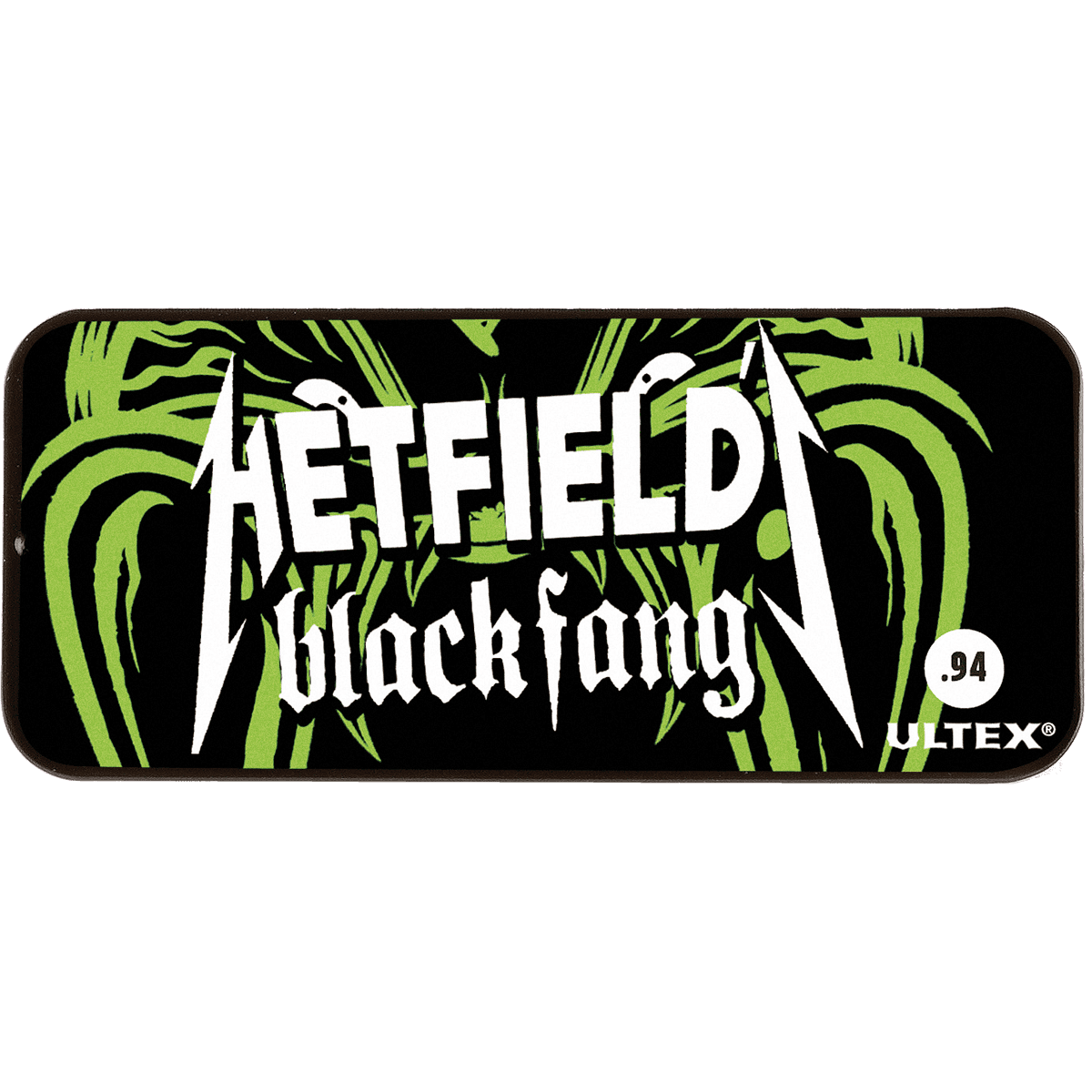 James Hetfield Blackfang Pick Tin by Dunlop | Contains 6 Guitar Picks