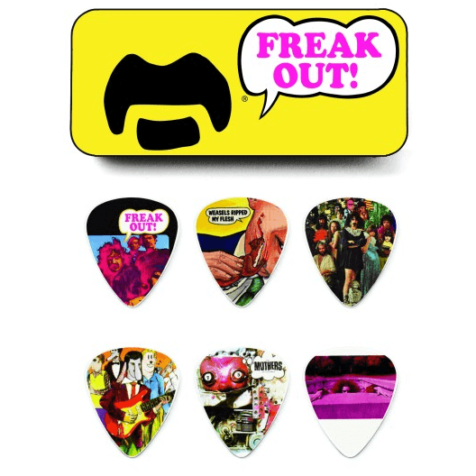 Frank Zappa Yellow Pick Tin by Dunlop | 6 Plectrums in Collectors Tin