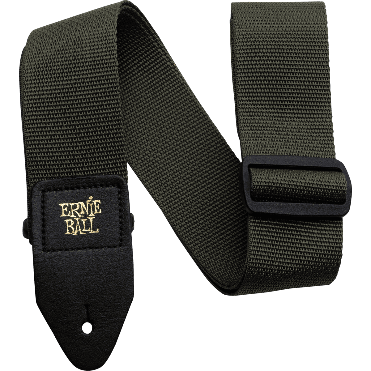 Green Polypro Guitar/Bass Strap by Ernie Ball | PO4048 | Adjustable Length