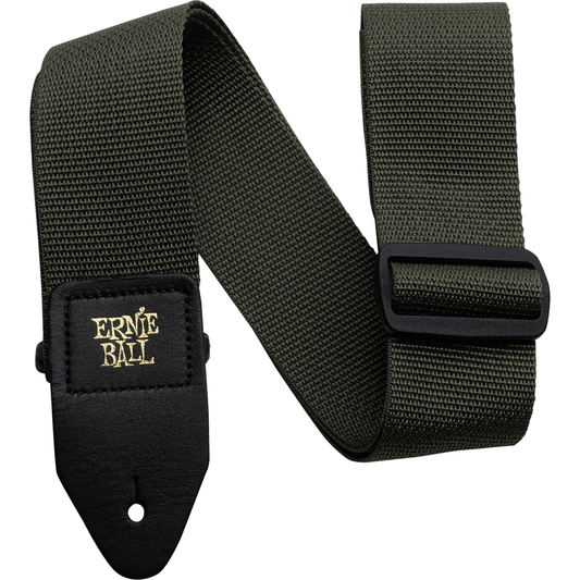 Green Polypro Guitar/Bass Strap by Ernie Ball | PO4048 | Adjustable Length