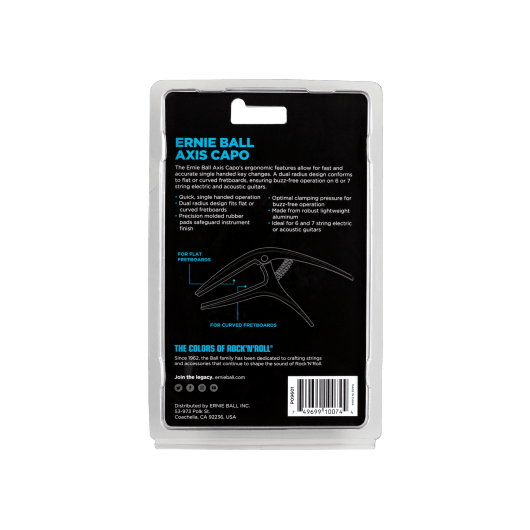 Ernie Ball Axis Capo | For Electric and Acoustic Guitars