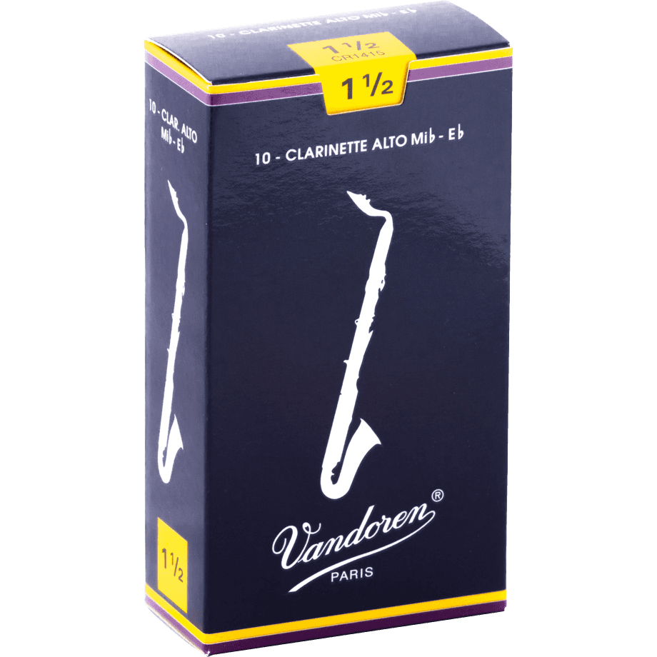 Vandoren Traditional Eb Alto Clarinet Reed 1.5 | Single Reed