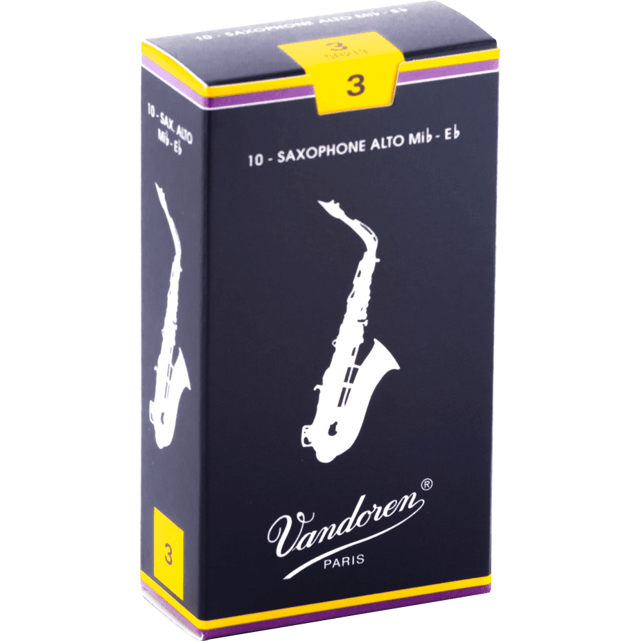Vandoren Traditional SR213 Alto Saxophone Reed | Strength 3 | Single Reed