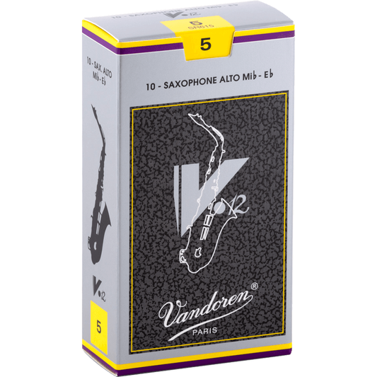 Vandoren V12 Alt Saxophone Reed Eb | Strength 5 | Single Reed