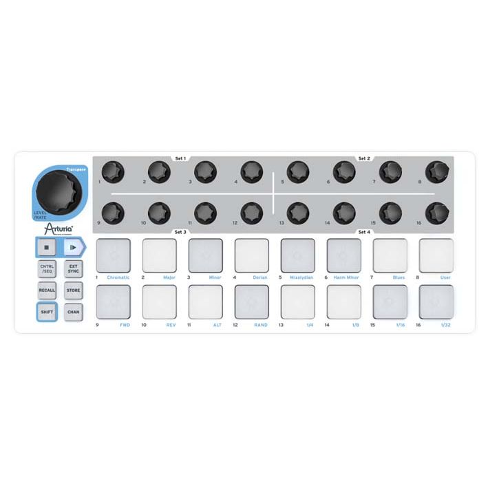 Arturia BeatStep | MIDI & CV controller with 16 step sequencer, presets, pads & encoders, with included software